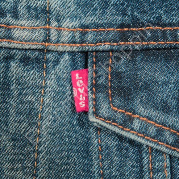 Levis Type 3 Denim Trucker Jacket in Medium Wash Blue Size XL - Picture 5 of 7